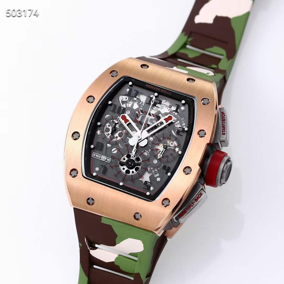 리차드밀 2023 RM011 FM 카모스트랩 시계 워치